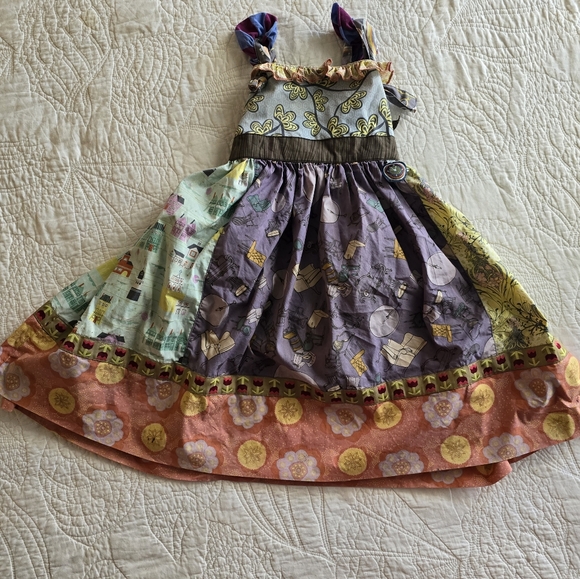 Matilda Jane Character Counts Knot Dress Size 6. Perfect for fall photos! - Picture 1 of 11